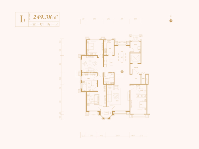 观山悦--建面 249.38m²