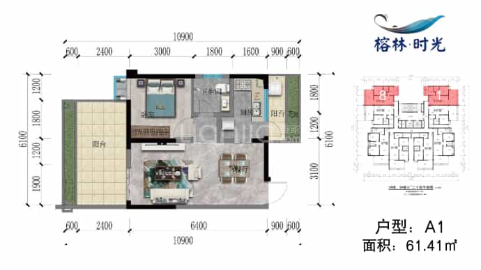 西双版纳榕林时光--建面 61.41m²