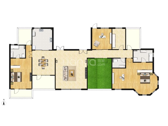天润香墅湾1号--建面 324m²