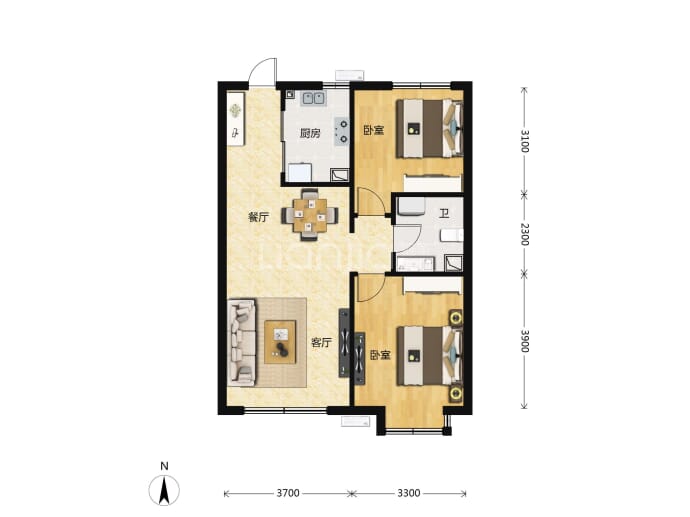 奥园繁华里--建面 86m²