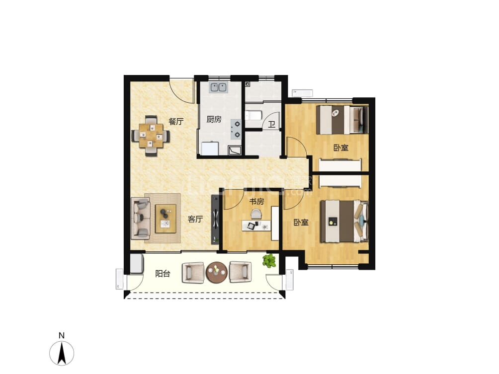 融侨悦城户型图(链家网)