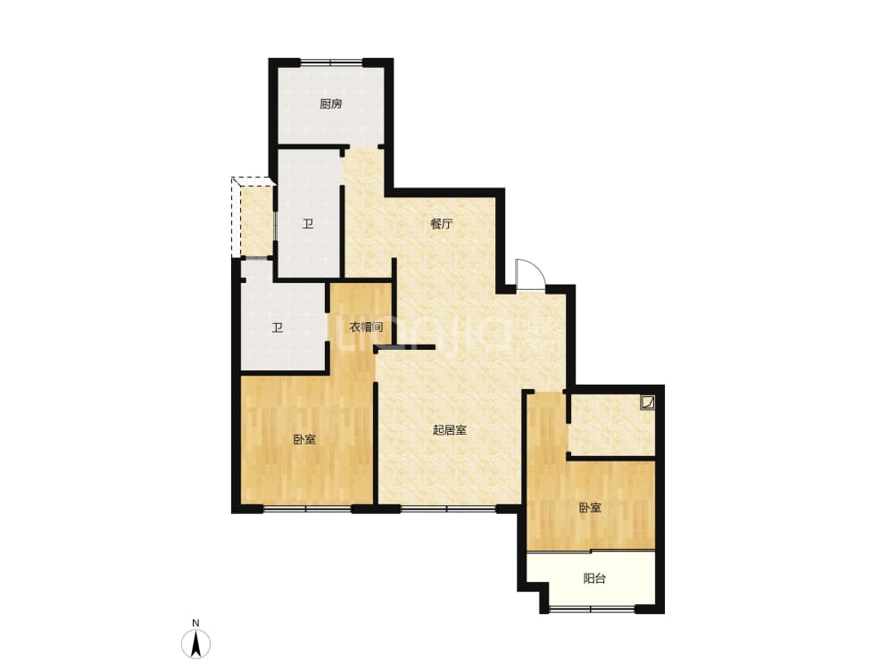 睿怡庭户型图(链家网)