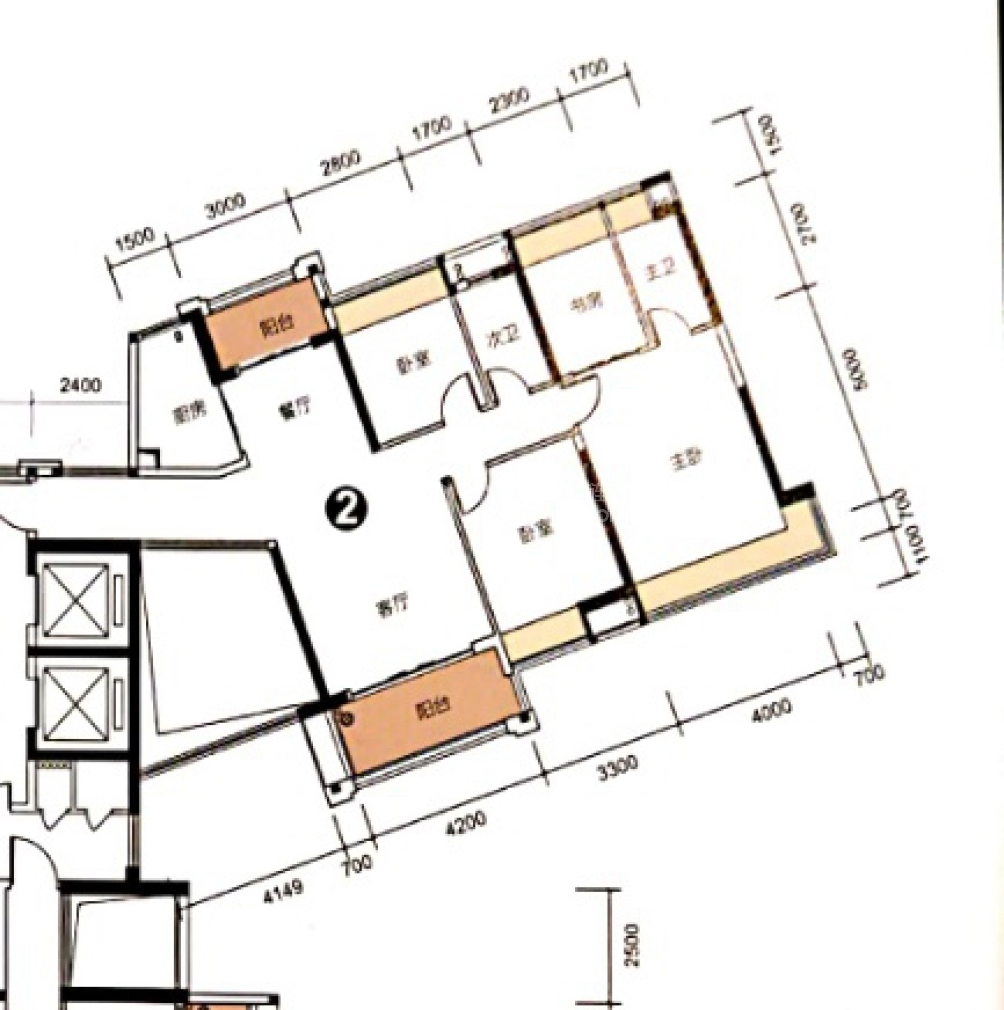 逸骏半岛户型图(链家网)