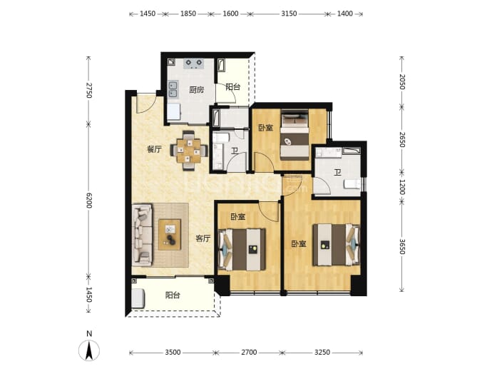 盛璟润府--建面 95m²