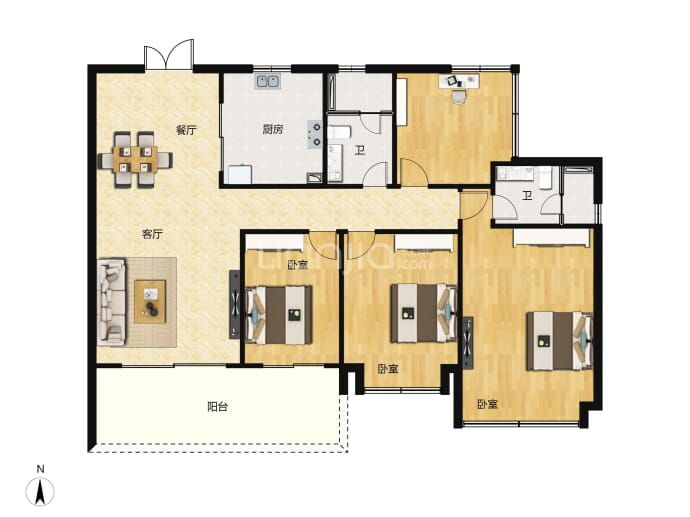 招商保利海珠天珺--建面 141m²