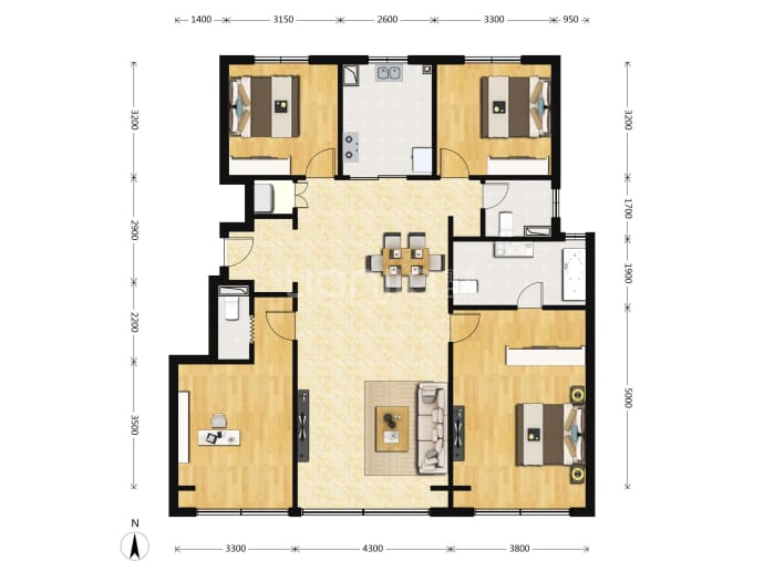 若丘--建面 138m²