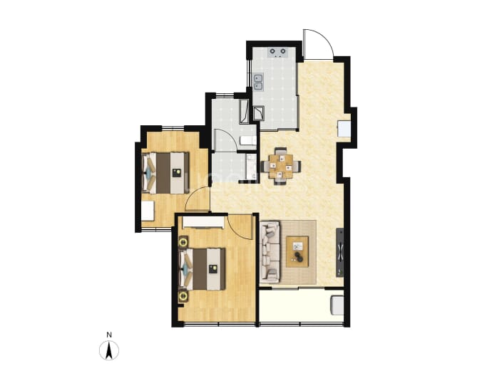 招商雍云府--建面 67m²