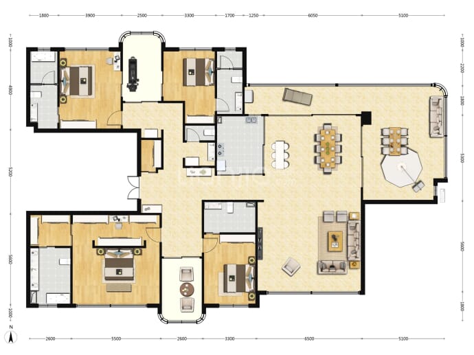 海成云湖郡--建面 258m²