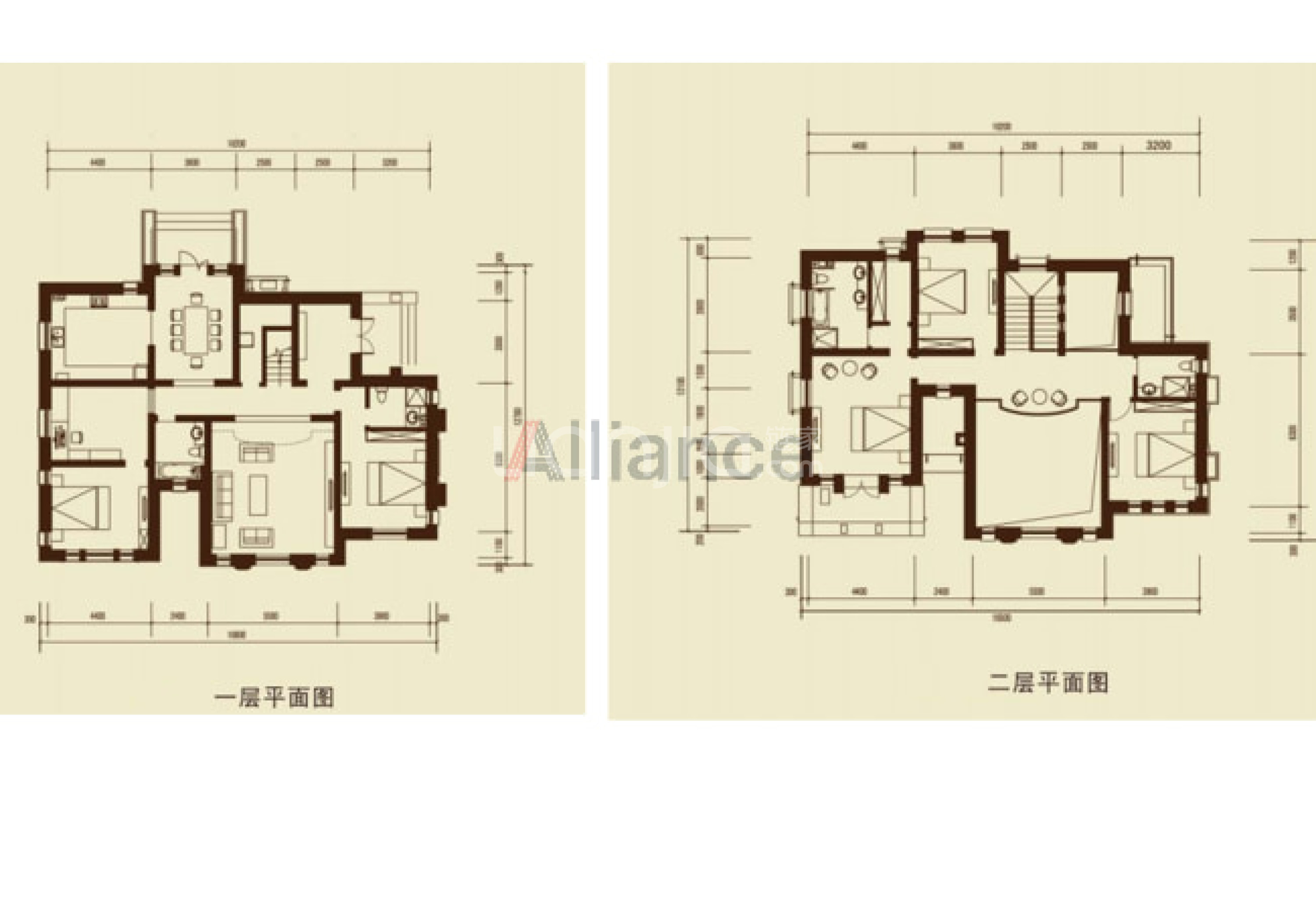 北京西南 京都颐和城317平独栋别墅带900多平大院子-户型图