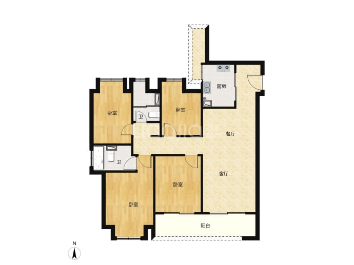 明月璟辰苑--建面 118m²