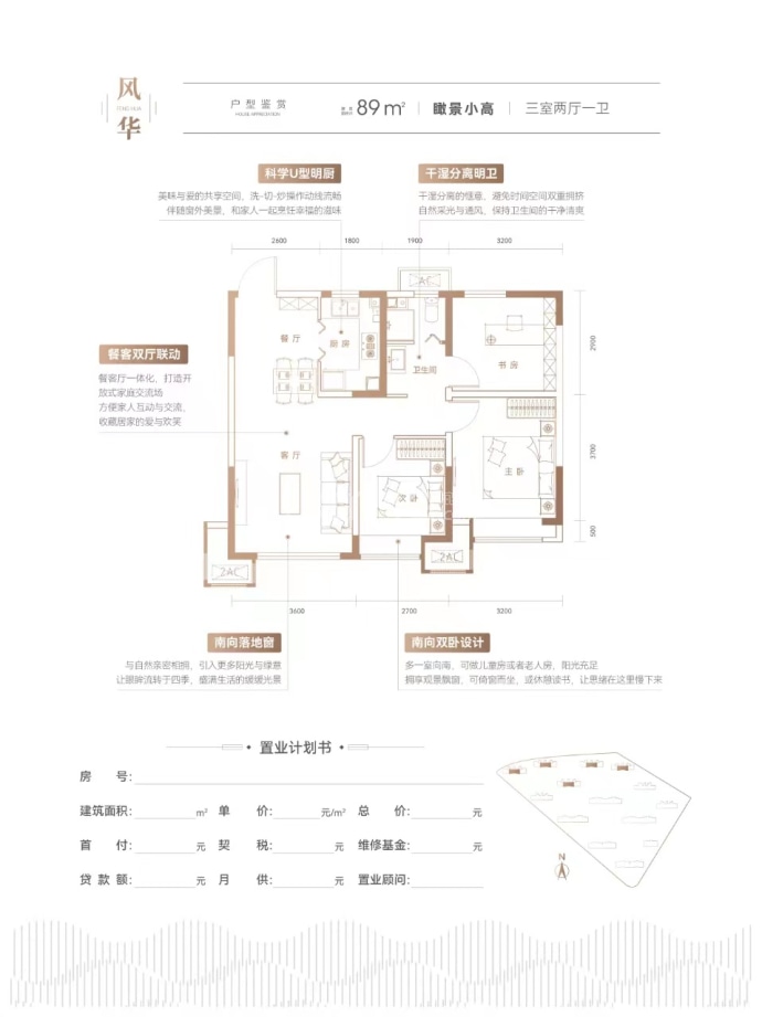 城投时代之城--建面 89m²