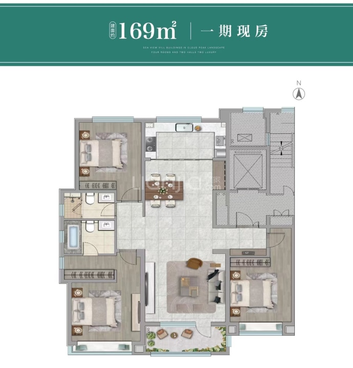 威高七彩城--建面 169m²