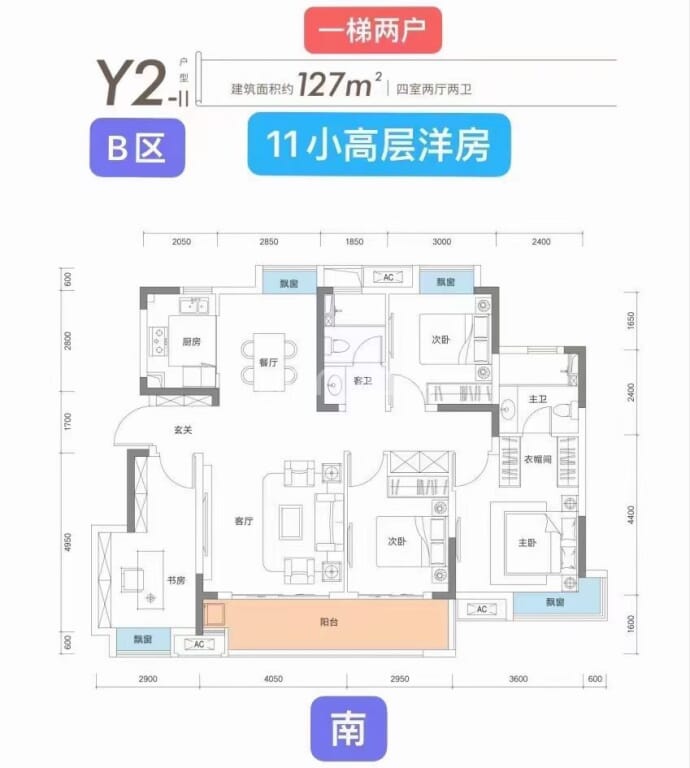 宜昌城市旅游客厅--建面 127m²