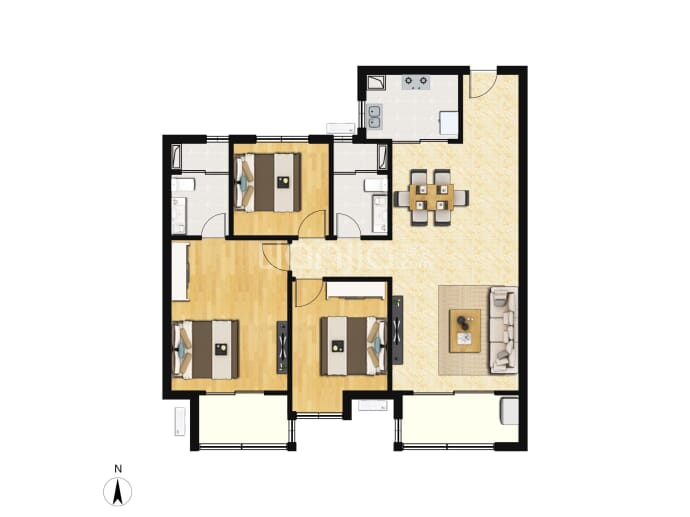 常阳东骏城--建面 120m²