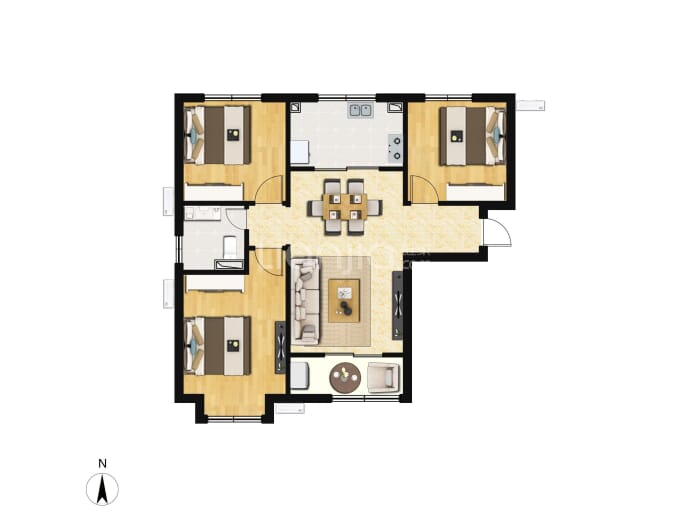 爱情·缤纷里--建面 87m²