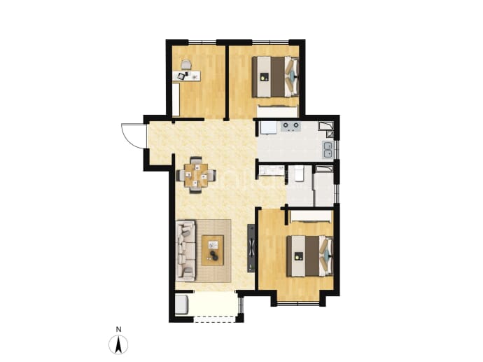 中海·左岸澜庭--建面 89m²