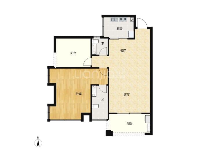 润立丽苑--建面 77m²