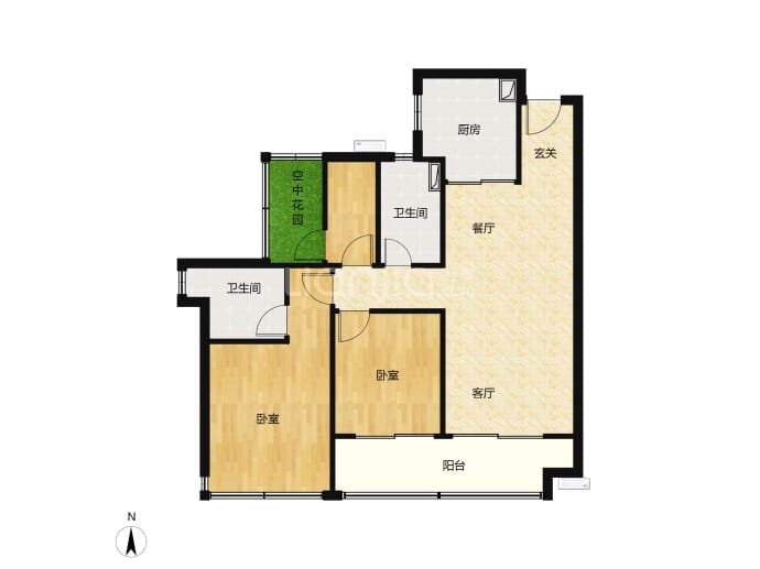 保利和府--建面 97m²