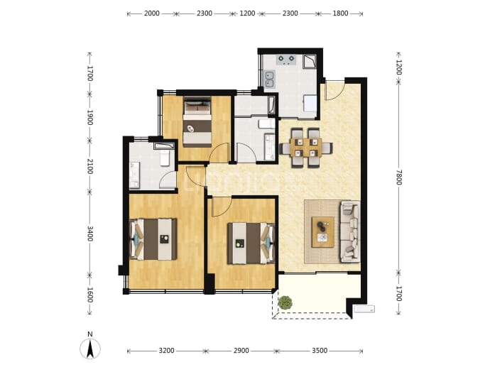 保利招商·锦上--建面 96m²