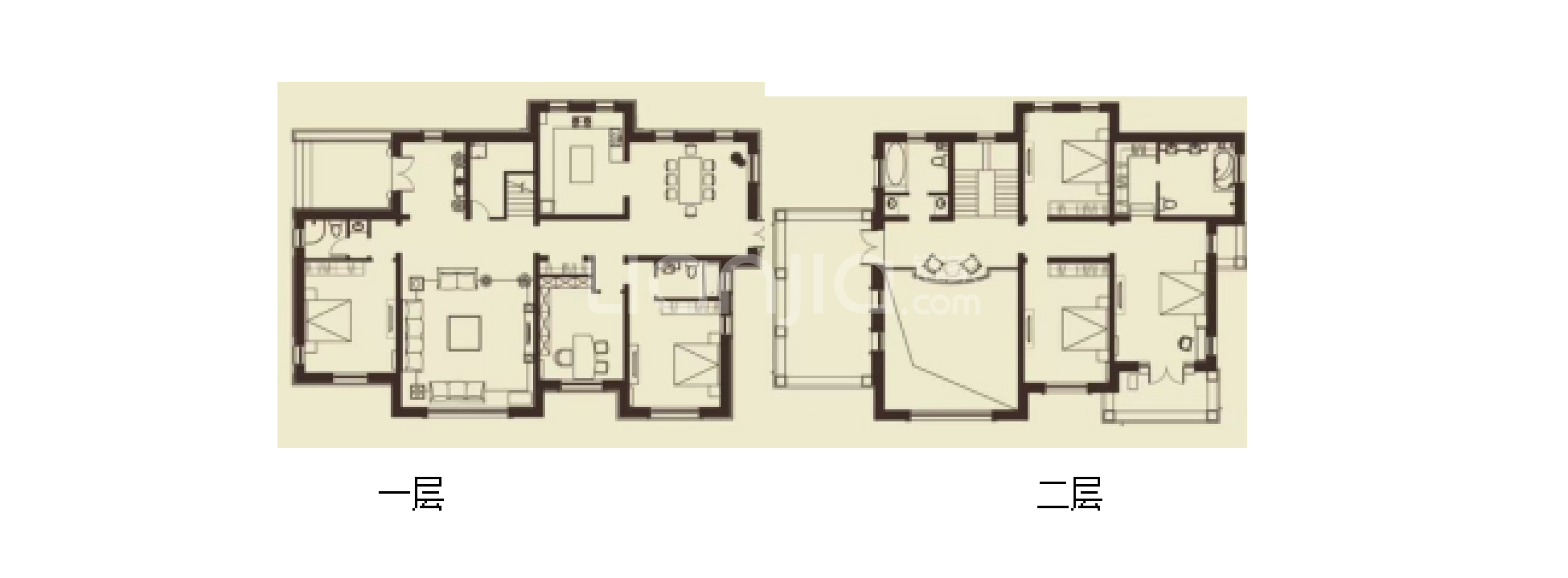 精装修 大院子 柏林顿水郡 独栋别墅 高品质的选择-户型图