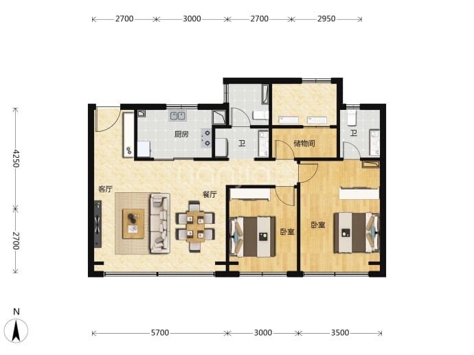 中交雅郡·城东春晓--建面 104m²