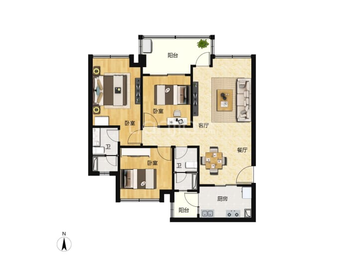 时代珑星--建面 103m²