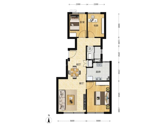 京熙润府--建面 79m²