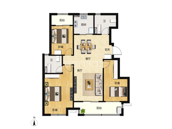 绿都元正·望晴川--建面 112m²