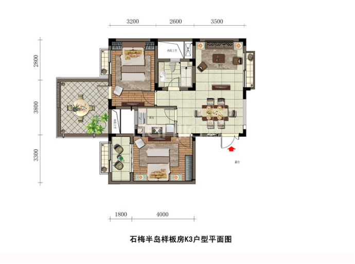 石梅半岛--建面 78.1m²