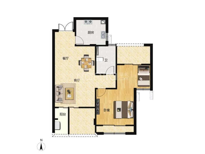 城市蓝湾--建面 65.57m²