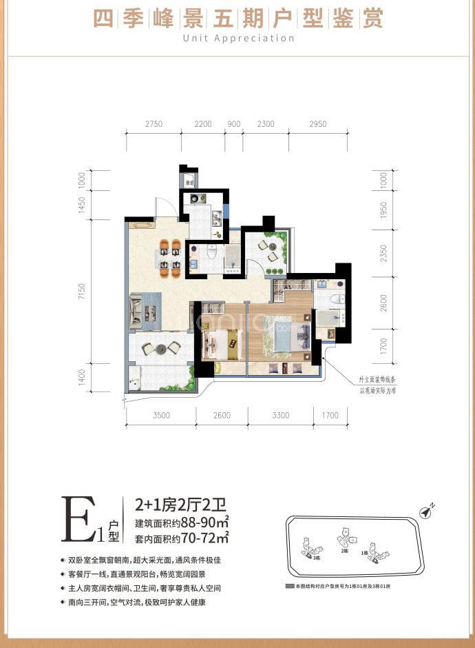 华发琴澳新城四季峰景五期--建面 88m²