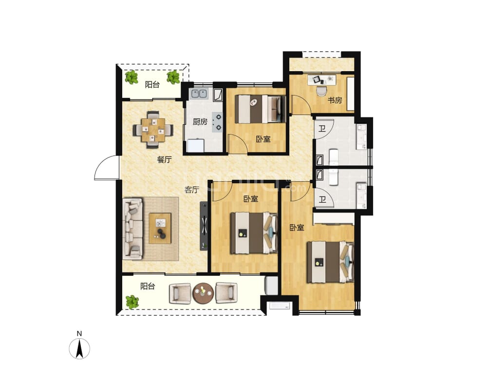 保集东麟府户型图(链家网)