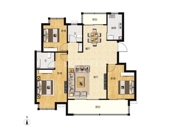 万景天宸--建面 106m²