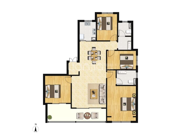 信达天樾九章--建面 168m²