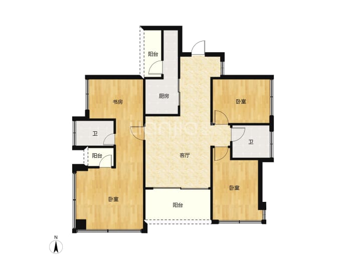 盛合天宸家园--建面 108m²