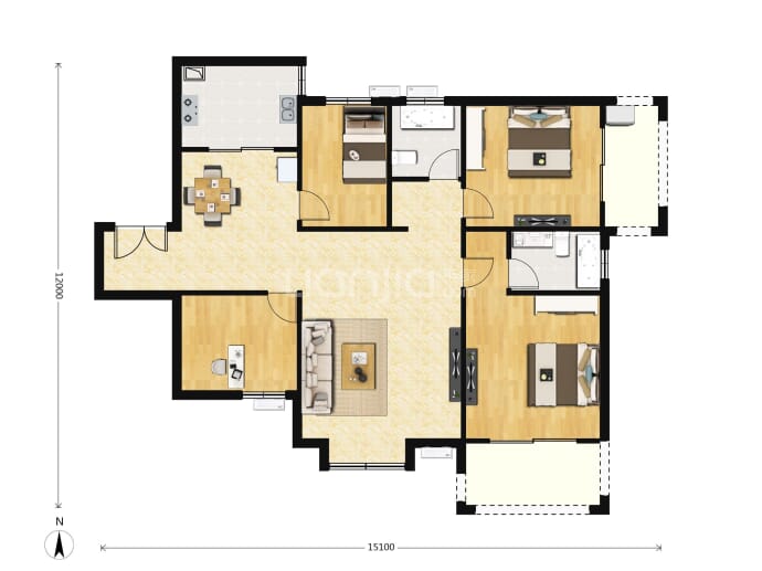 兴庆御苑--建面 140.7m²