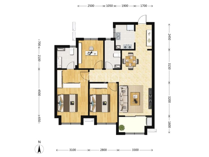 众安樟源府--建面 89m²