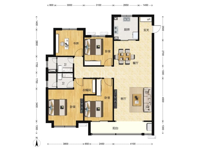 实地海棠华著--建面 142m05