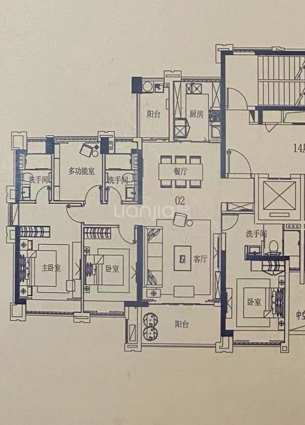 怡翠尊堤户型图(链家网)