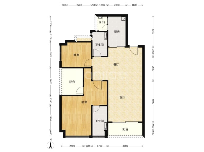 京基水贝城市广场--建面 112m²