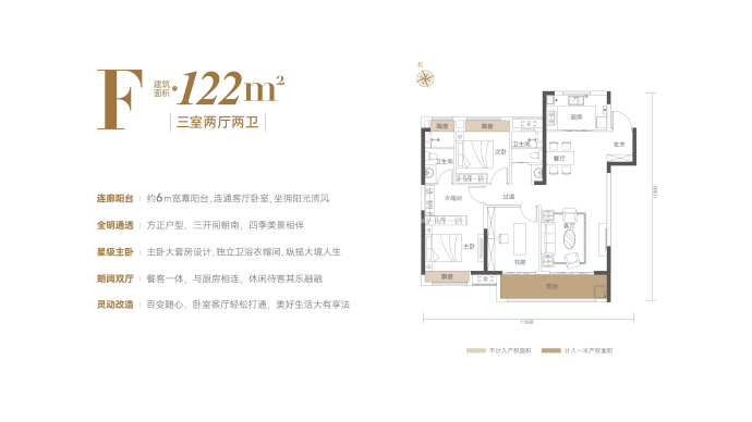 江上雲境--建面 122m²