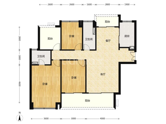 中山108君悦府--建面 127m²