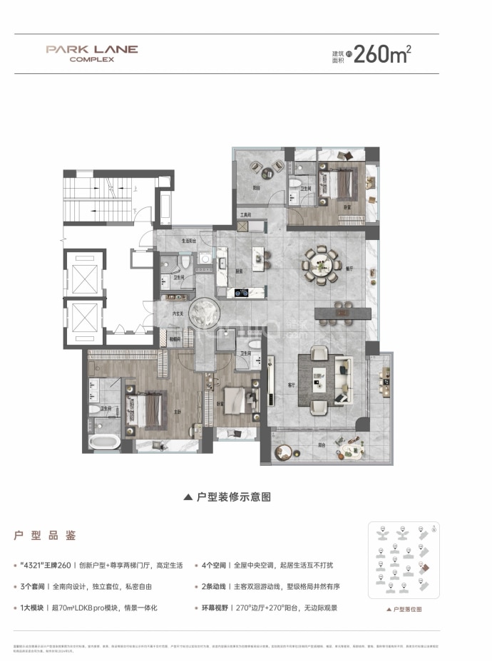 顺德华润置地广场--建面 260m²