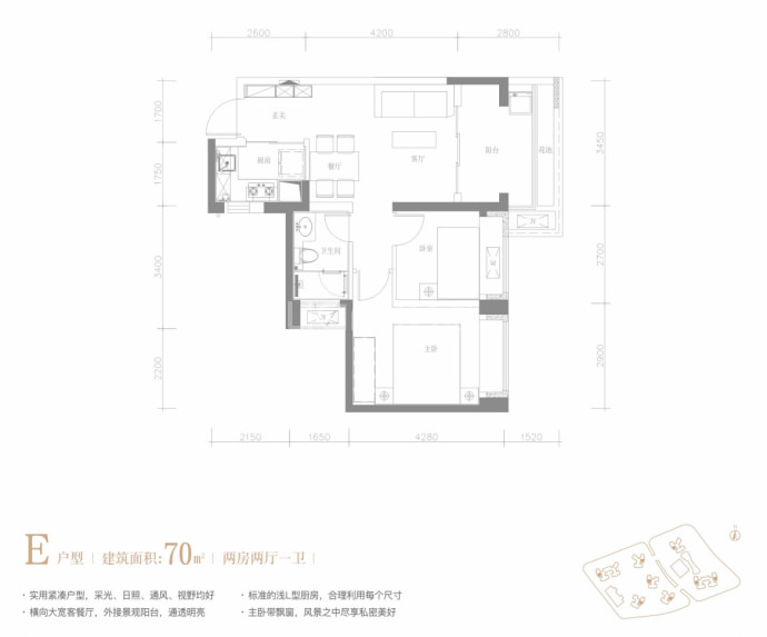 花样年•好时光--建面 70m²