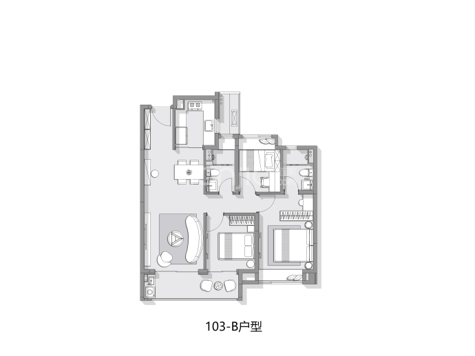 众禾嘉苑--建面 103m²