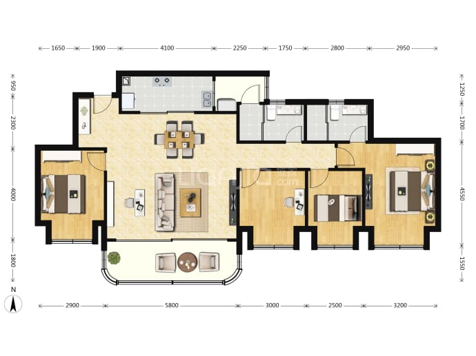 铂悦滨江--建面 120m²