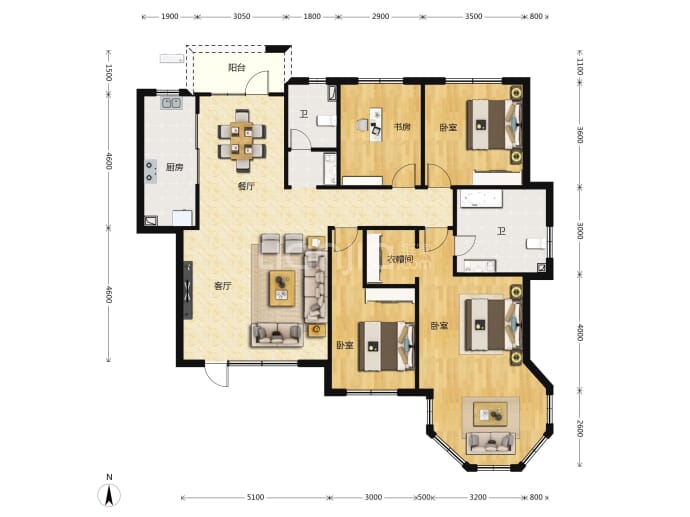 国仕九如--建面 183m²