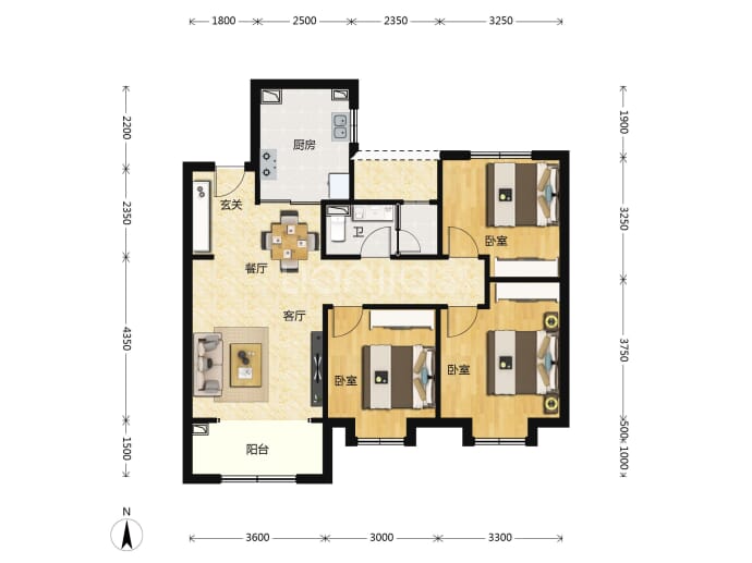 万科紫院--建面 103m²