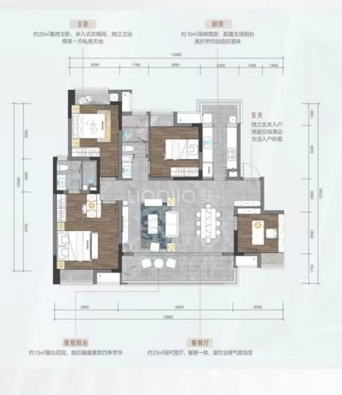 未来城--建面 142m²