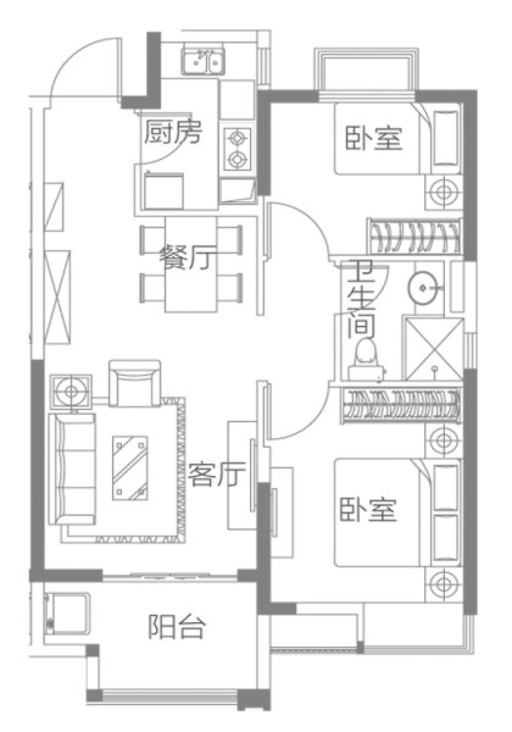 揚中恒大·養生谷戶型圖(鏈家網)